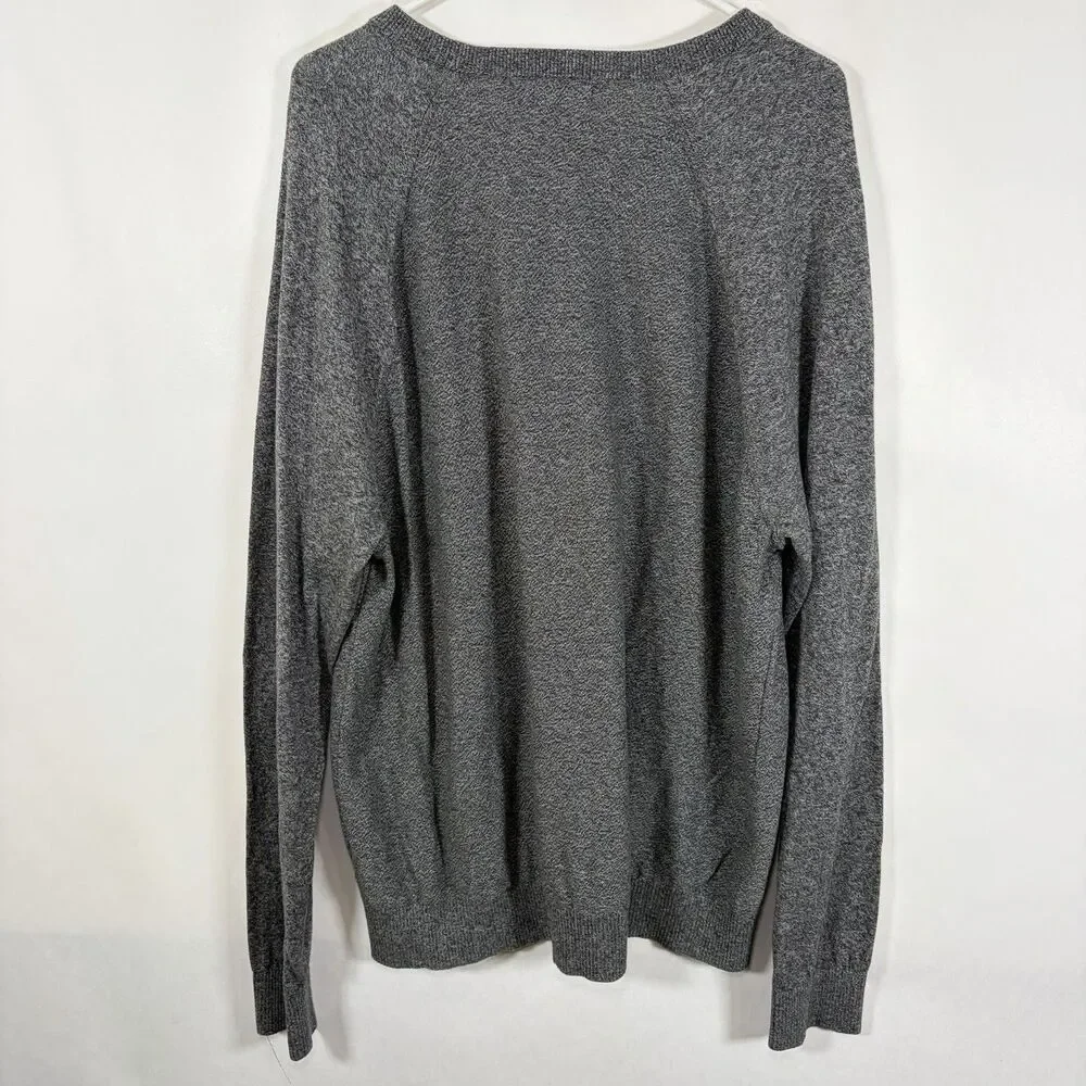 Banana Republic Organic Cotton Crewneck Sweater Mens Size XL Gray Pullover